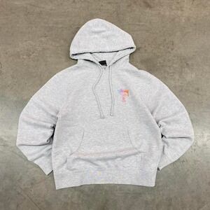 Stüssy women's Grey Hoodie Size M Rainbow Logo Streetwear Pullover